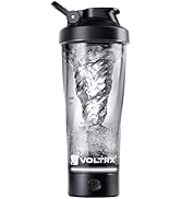 VOLTRX VortexBoost Electric Shaker Bottle, USB C Rechargeable Protein Shake Mixer, Shaker Cups fo...