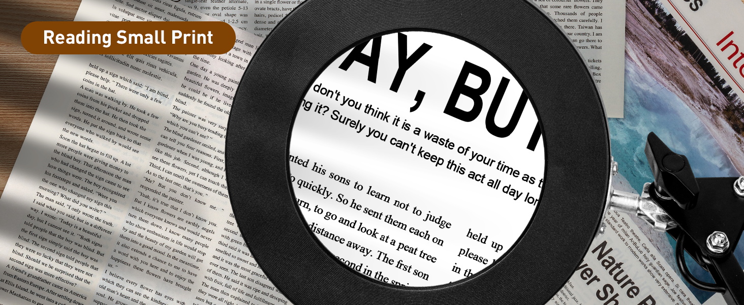 reading magnifying glass with light magnifying light with stand Reading Small print