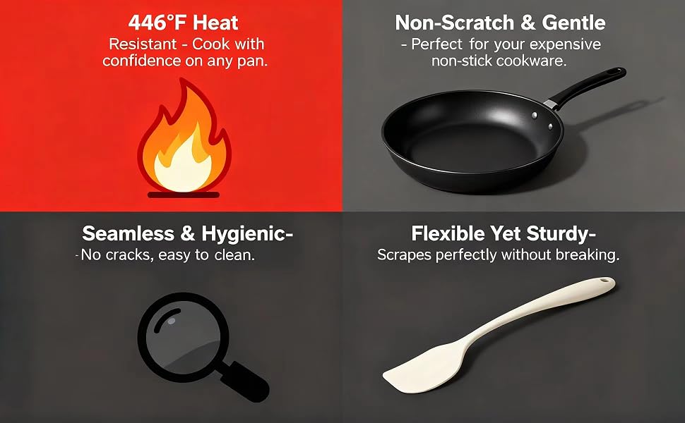 silicone kitchenware,high temp spatula,all in one spatula,versatile kitchen tool,cooking accessory
