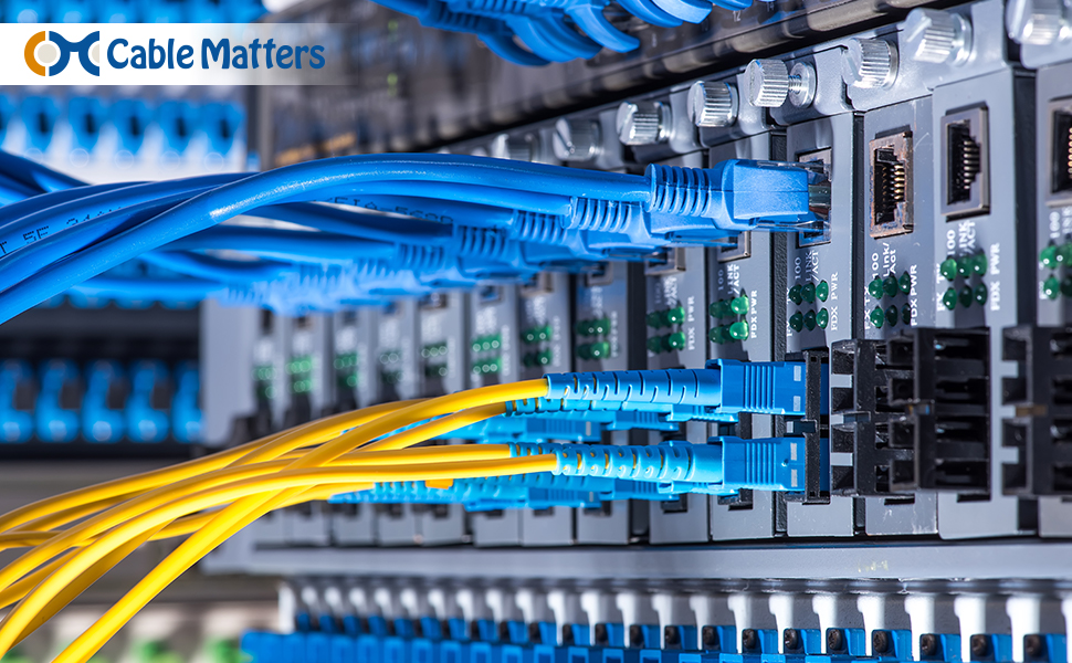 Cable Matters 8-Pack Snagless Cat5e Ethernet Cable (Cat5e Cable, Cat 5e Cable) in Black