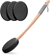 AmazerBath Lotion Applicator for Back, Device to Apply Lotion to Your Back with Long Handled (Black)