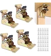 TopDirect Locking Hinge for Folding Leg Brackets,Heavy Duty Folding Brackets 90 Degree Self Locki...