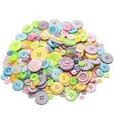 YUYUDEHM About 500-600Pcs Round Resin Buttons, Mixed Size Sewing Buttons, 2 and 4 Holes Assorted ...