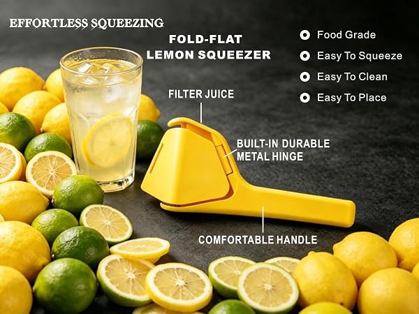 squeezer juicer lemon manual squeeze citrus hand press fluicer juice lime handheld flat extractor