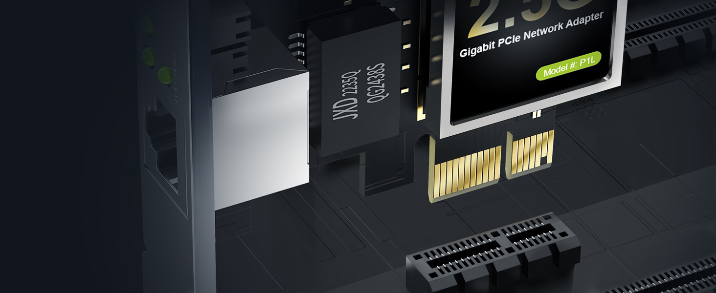 Gold-plated Contactors on PCIe Nic Ensure Stability Supports x1 x4 x8 x16 PCI Express Slots