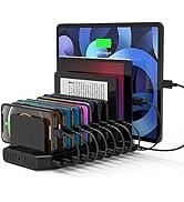 USB PD Charging Station, Unitek 120W 10-Port Type-C Charging Station with 2 Power Delivery for Mu...