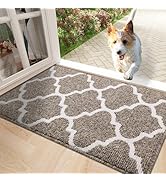 OLANLY Indoor Door Mat, 32x20, Non-Slip Absorbent Resist Dirt Entrance Mat, Washable Low-Profile ...