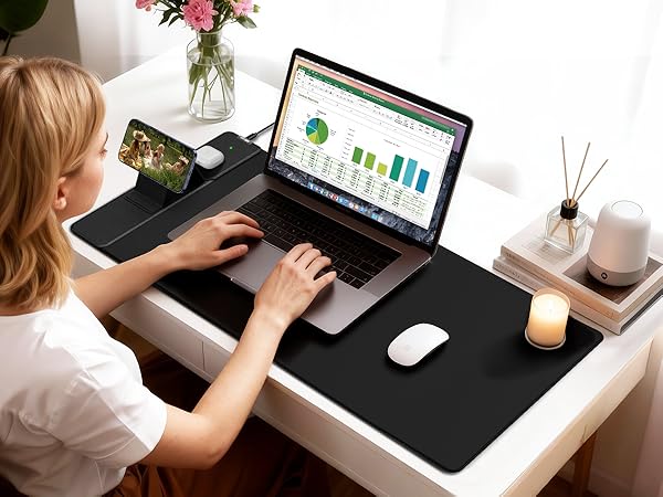 mouse pad with wireless charger