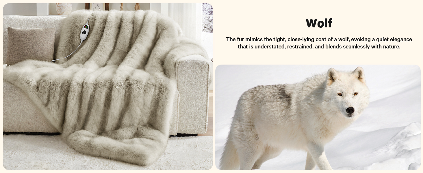 heated blanket heating electric blanket faux fur throw Christmas house warming gifts new home decor