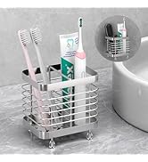 Luxspire Toothbrush Holders for Bathroom, Stainless Steel Electric Toothbrush Holder Wall Mounted...