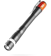 NEBO Inspector 500+ Pen Light, 500 Lumen LED Rechargeable Pocket Size Pen Flashlight with Steel P...