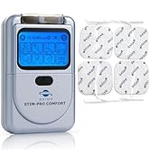 axion TENS Device STIM-PRO Comfort - with 4 pcs of 2x2‘‘ Electrode Pads | Electrotherapy Device f...