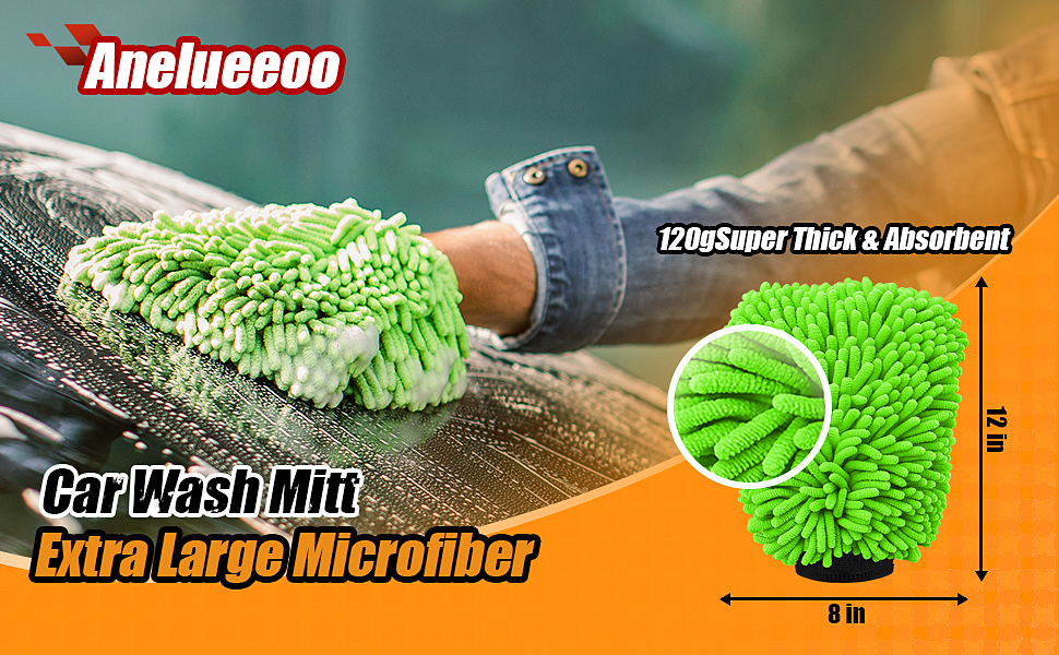 Car Wash Mitt Microfiber