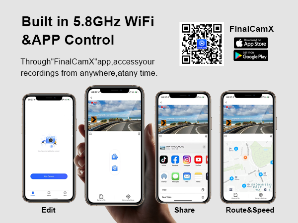 Built in 5.8GHz WiFi &amp;amp;APP Control