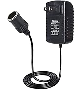 Facmogu 12V 2A 24W Power Supply Adapter with Car Cigarette Lighter Socket, AC 100V-240V to DC 12V...