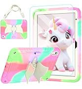 TOMORRY for iPad 10th Generation Case 10.9 Inch 2022 with Tempered Glass Screen Protector,Unicorn...