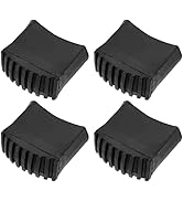 Cabilock 4Pcs Ladder Non Slip Feet Mat Rubber Stair Foot Pads Covers Extension Ladder Cushion Sec...