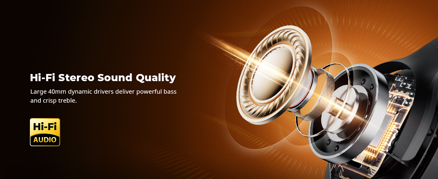 wireless bluetooth headphones - Hi-Fi Stereo sound Quality