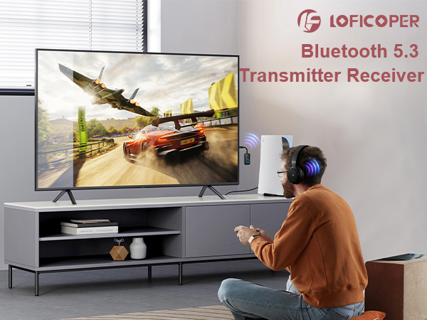 Bluetooth 5.3 Transmitter Receiver, Airplane Headphone Adapter