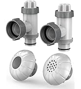 POOLHACKER Above Ground Pool Parts, Pool Accessories and Parts Includes Plunger Valve, Pool Inlet...