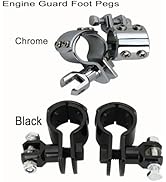1.25" Highway Bar Footpegs Clamps 1-1/4" Crash Bar Footpeg Bracket 32mm Engine Guard Foot Pegs Mo...