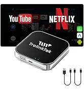 AI Box Wireless CarPlay &amp; Android Auto Adapter - Easy Plug &amp; Play, Dual-Band WiFi, Bluetooth 5.4,...