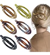 French Oval Hair Barrette Clips