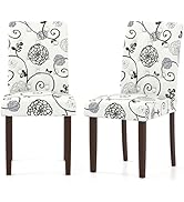 Giantex Tufted Dining Chairs Set of 2, Upholstered Kitchen Chairs w/Padded Seat &amp; High Backrest, ...