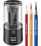 AFMAT Electric Long Point Pencil Sharpener for Artist, Fast Sharpen &amp; Auto Stop, 8-17mm Super Lon...