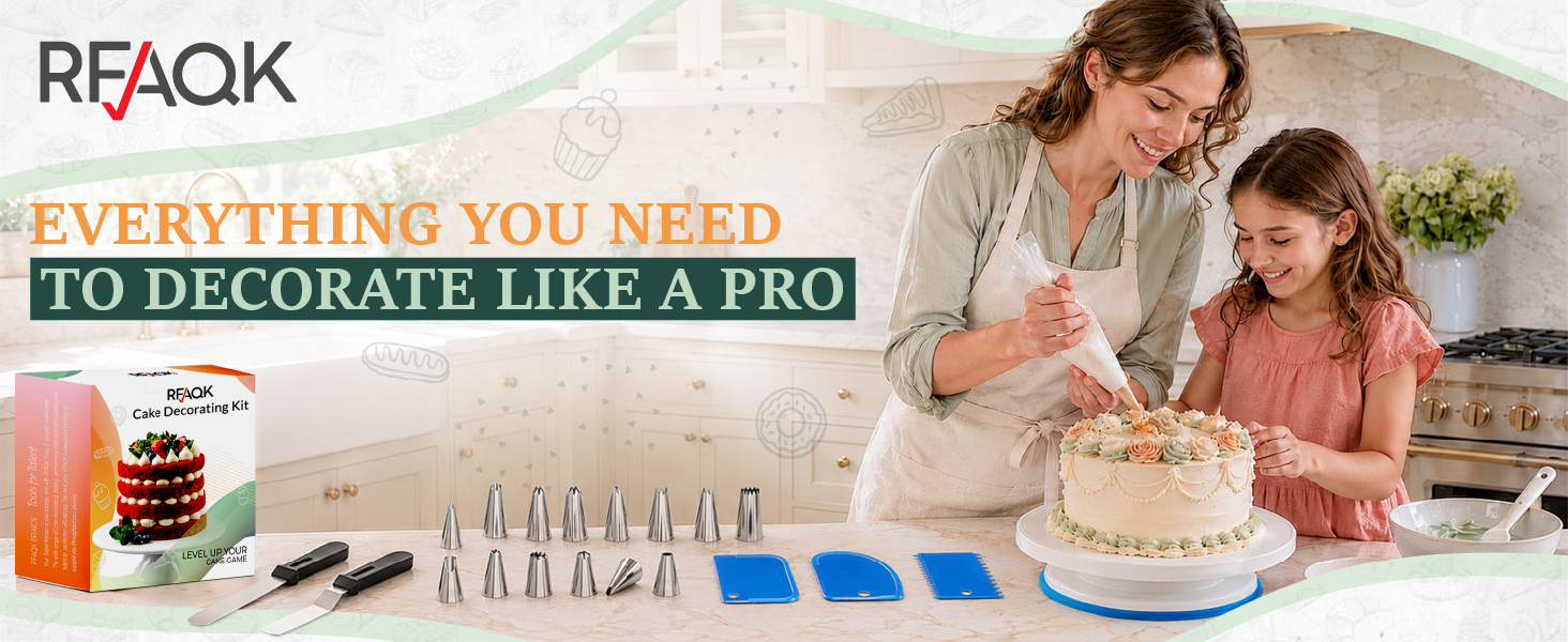 Cake decorating kit