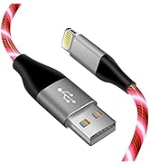 LED iPhone Light up Charger Cable, | Apple MFi Certified | USB A to Lightning Fast Charging Cord ...