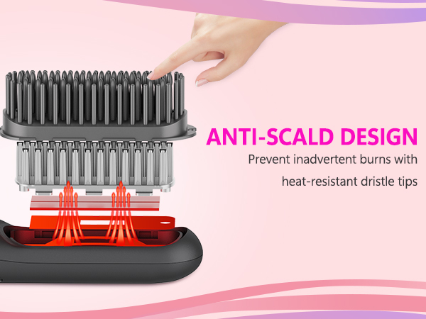 hair brush straightener for women