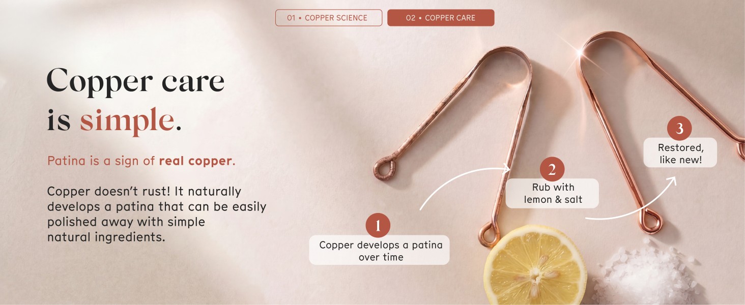Copper care is simple