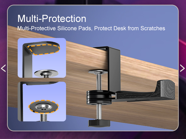 Multi-Protection Multi-Protective Silicone Pads, Protect Desk from Scratches