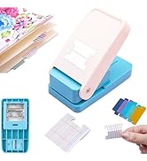 Tab Punch DIY Index Tabs Puncher Tag Punch Loose Leaf Separator Label Punch Craft Paper Punch for...