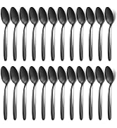 Unokit Dinner Spoons Set 24 Pieces (7.4 inch) - Stainless Steel silverware, Tablespoon, Silverwar...