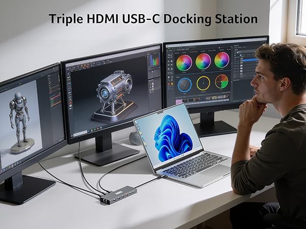 3 HDMI Docking Station