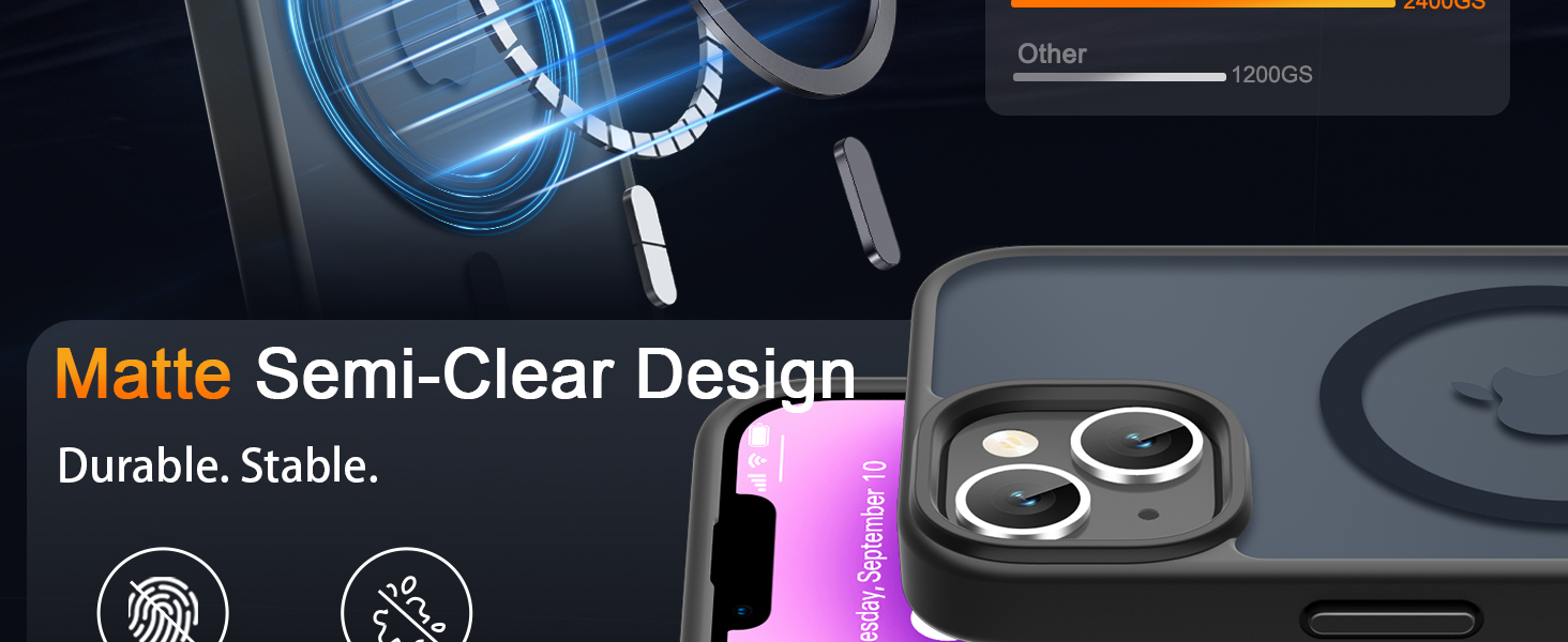 Matte Semi-Clear Design