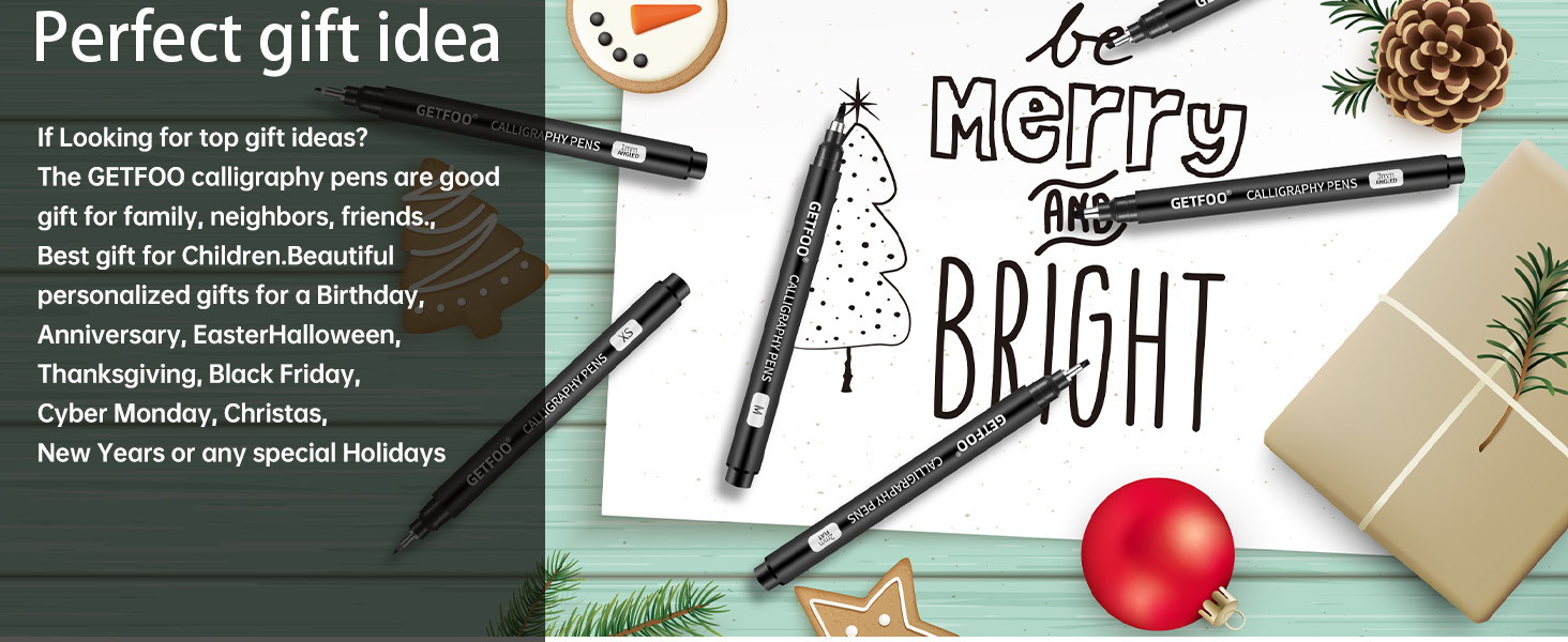 Calligraphy Pens for Writing, Brush Pen Calligraphy Set Calligraphy Brush Pens, Hand Lettering Pen 