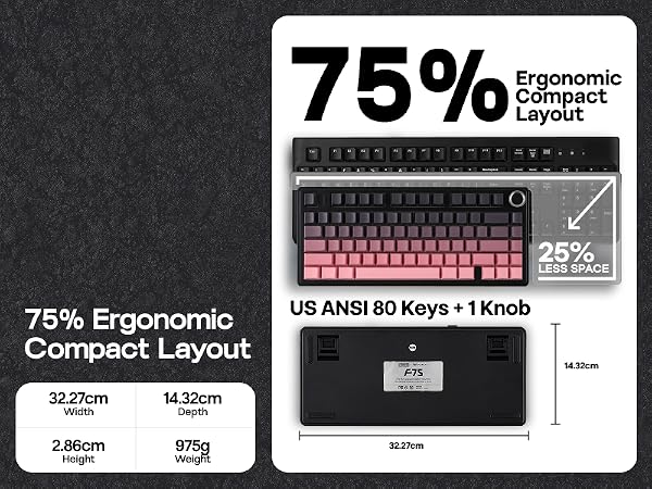 F75 PRO Black Pink