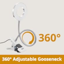 0 Brightness Dimmer &amp;amp;amp; 360°Flexible Gooseneck Bed Lamp