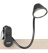 LEPOWER Clip on Light, Dimmable Book Light for Reading in Bed, 300LM Clip on Lamp, 5 Color Temper...