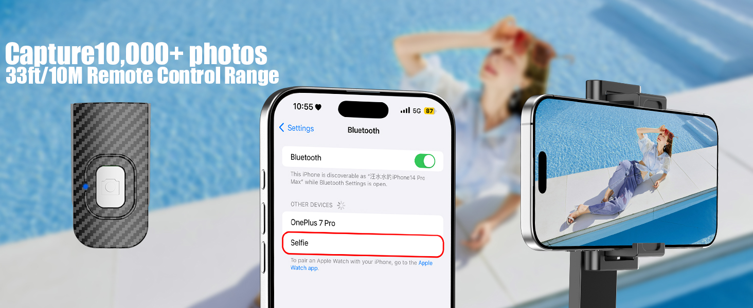 selfie stick, tripod, light