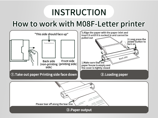 Portable Printer Thermal paper