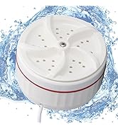 Natudeco Portable Mini Impeller Washing Machine - RV &amp; Travel Foldable Washer for Camping &amp; Hikin...