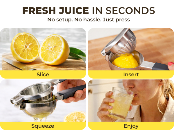 Stainless Steel Lemon Squeezer Kensington London