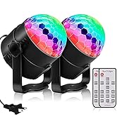 YouOKLight Disco Ball Light, Sound Activated Party Lights with Remote Control, RGB 7 Modes Disco ...