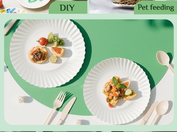 white paper plates