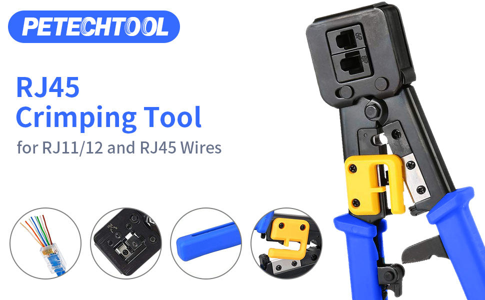PETECHTOOL RJ45 Crimp Tool Kit