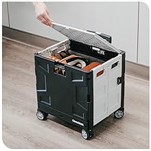 Lightweit rolling cart with four swivel wheels for smooth movement through garages offices and halls
